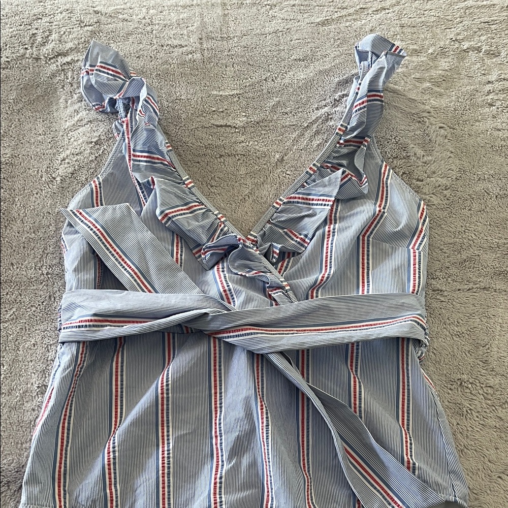 Vineyard Vines Blue and White Striped One Piece
